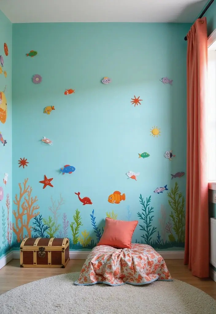 27 Children Bedroom Design for Kids That Are Playful and Smart - 3. Underwater Adventure