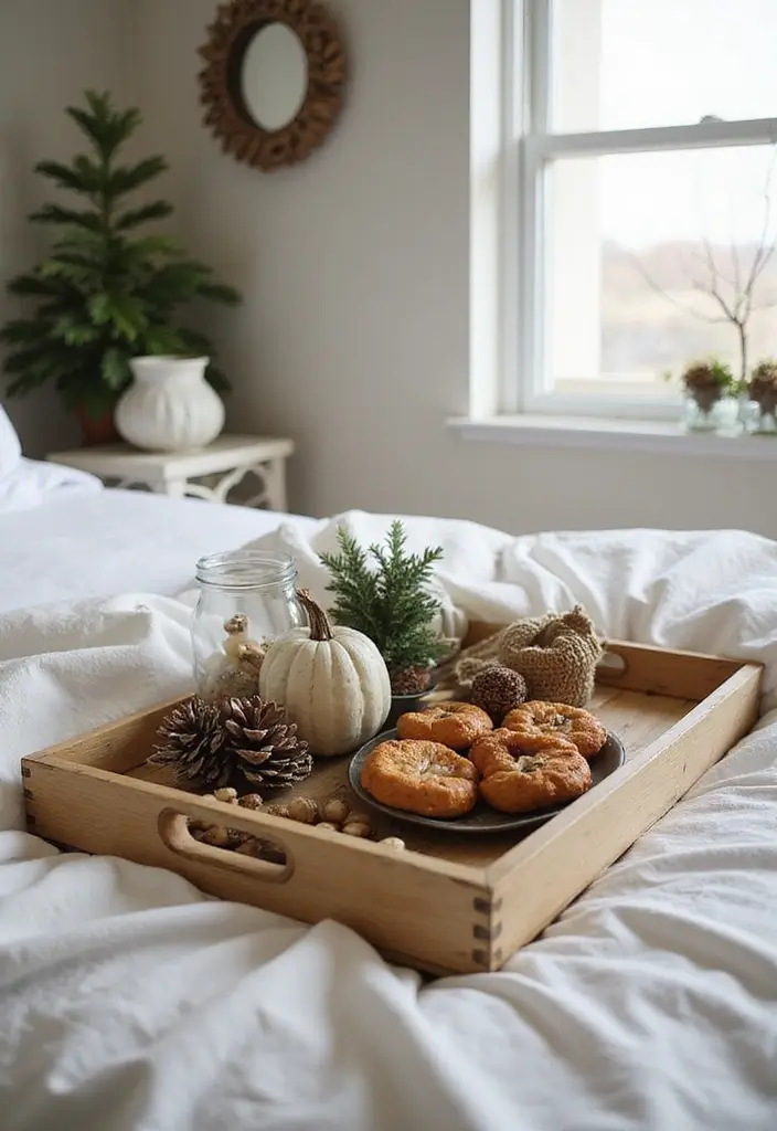 27 Christmas Decor for Bedroom Ideas That Bring Festive Magic - 15. Decorative Trays