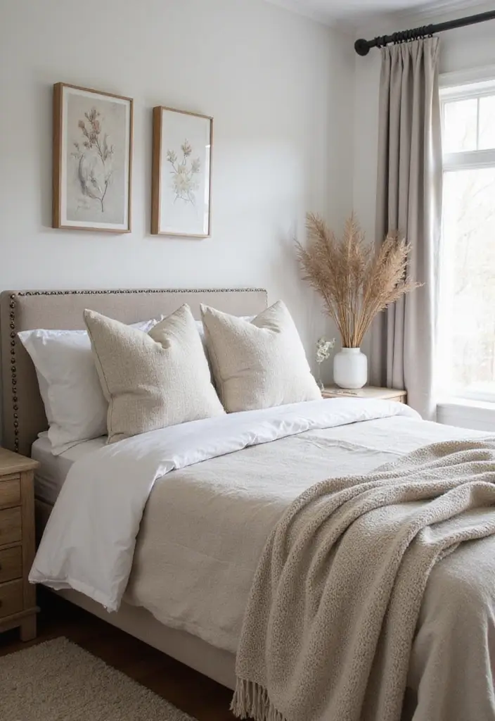 27 Christmas Decor for Bedroom Ideas That Bring Festive Magic - 5. Subtle Winter Accents