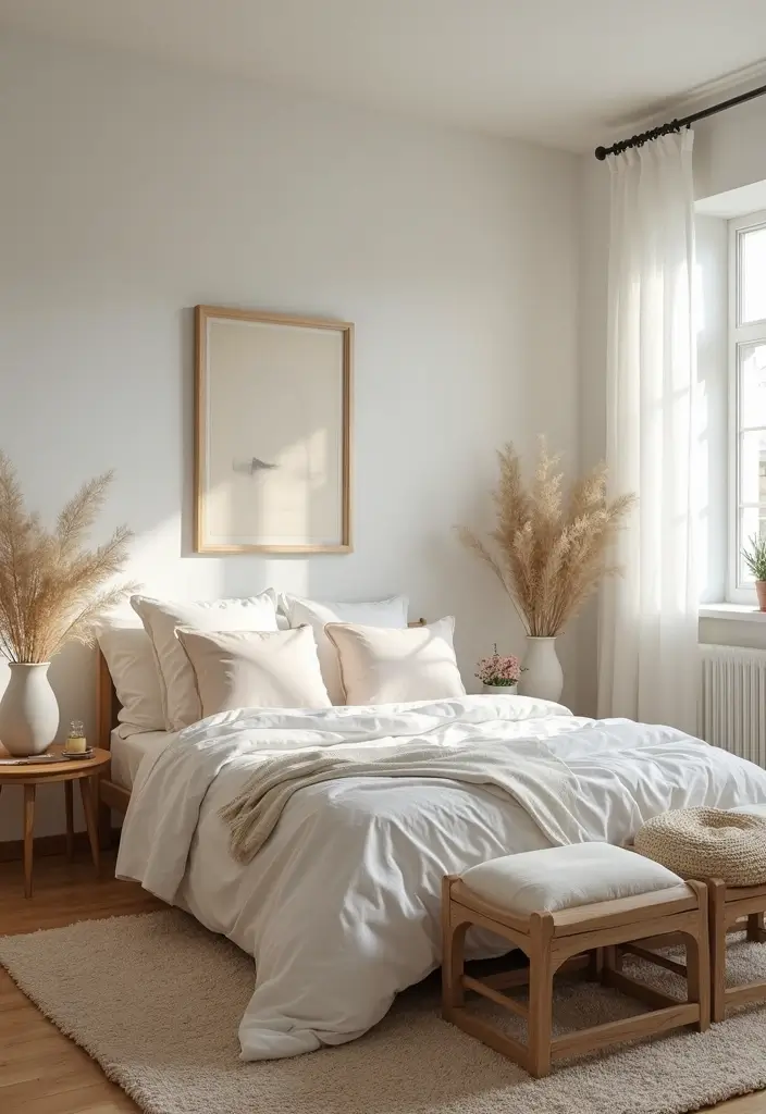 27 Cream and Beige Bedroom Ideas That Are Calm & Timeless - 27. Serene Clutter-Free Zones
