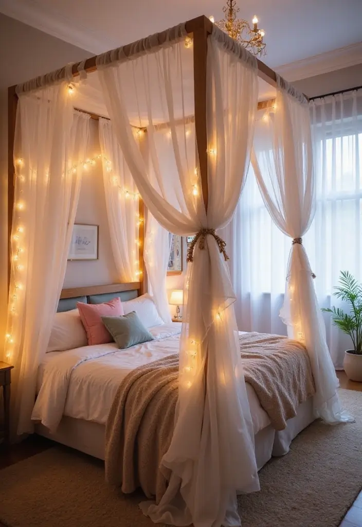 27 Girl Bedroom Designs Small Room Ideas That Feel Pretty and Functional - 1. Cozy Canopy Retreat
