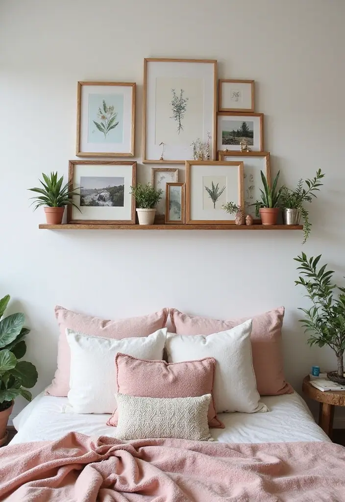 27 Girl Bedroom Designs Small Room Ideas That Feel Pretty and Functional - 23. Create a Gallery Ledge