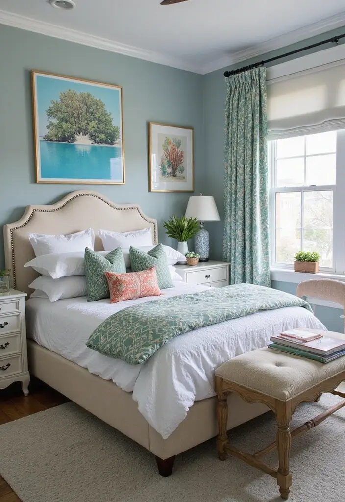 27 Ocean Themed Bedroom for Teens Ideas That Feel Calm and Coastal - 14. Coral Reef Inspiration