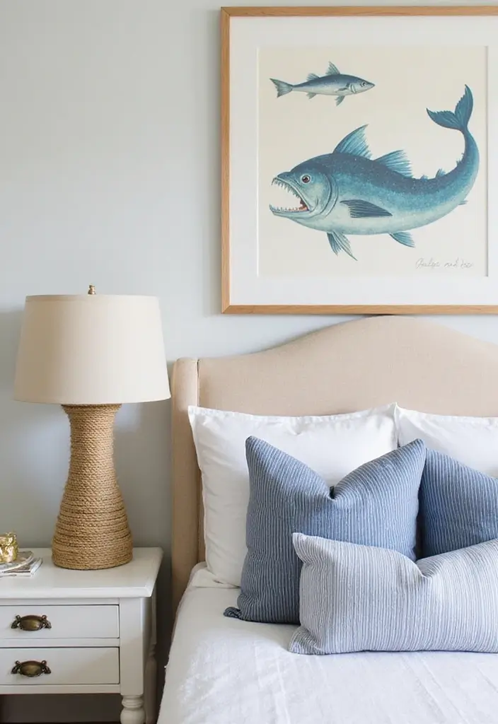27 Ocean Themed Bedroom for Teens Ideas That Feel Calm and Coastal - 2. Nautical Bedroom Accessories