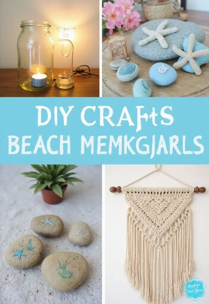 27 Ocean Themed Bedroom for Teens Ideas That Feel Calm and Coastal - 8. DIY Beach-Themed Crafts