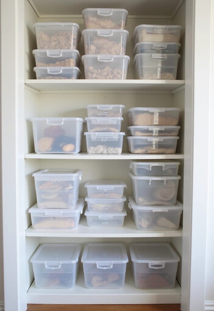 27 Small Closet Organization Bedroom Ideas That Keep Things Tidy - 11. Use Clear Storage Containers