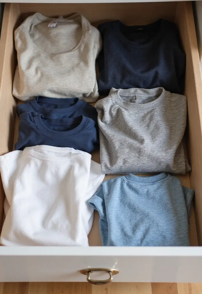 27 Small Closet Organization Bedroom Ideas That Keep Things Tidy - 12. Fold Clothes with Marie Kondo’s Method