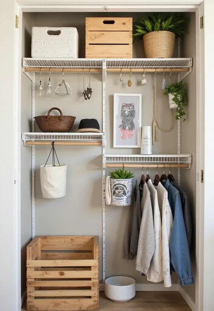 27 Small Closet Organization Bedroom Ideas That Keep Things Tidy - 15. DIY Closet Organizers