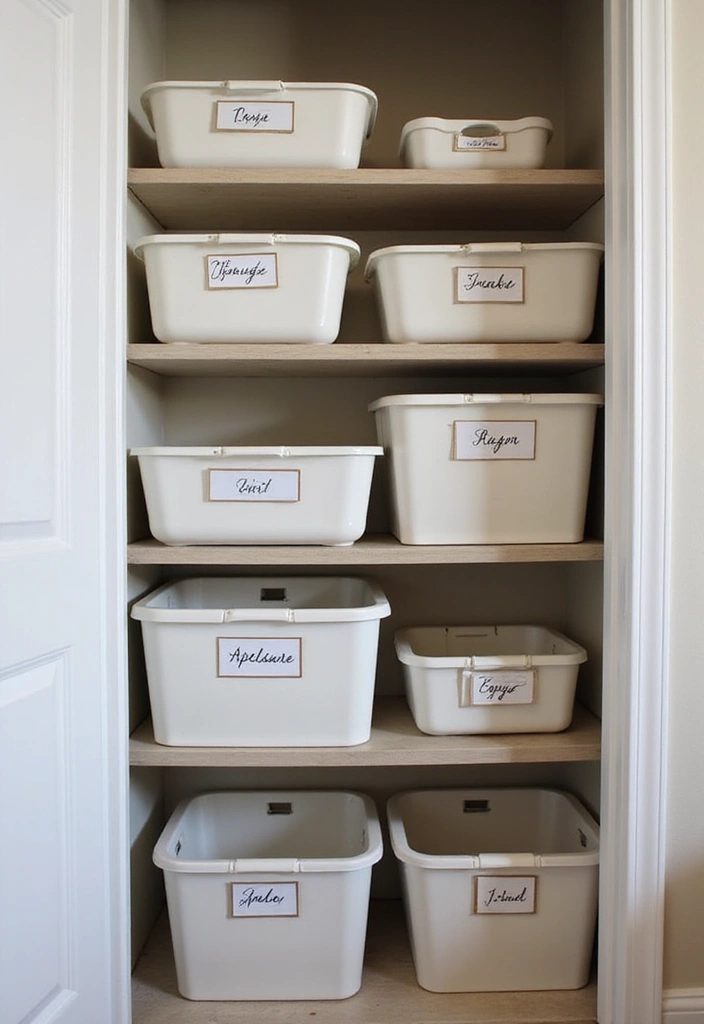 27 Small Closet Organization Bedroom Ideas That Keep Things Tidy - 22. Use a Labeling System