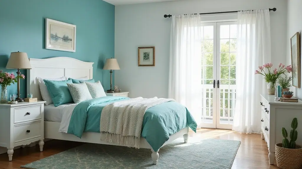 27 Teal and White Bedroom Ideas That Look Crisp and Fresh