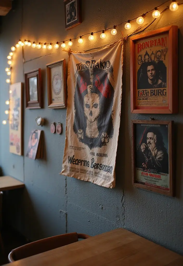 28 Band Posters on Wall Bedroom Ideas That Feel Edgy and Fun - 4. Layering Textures