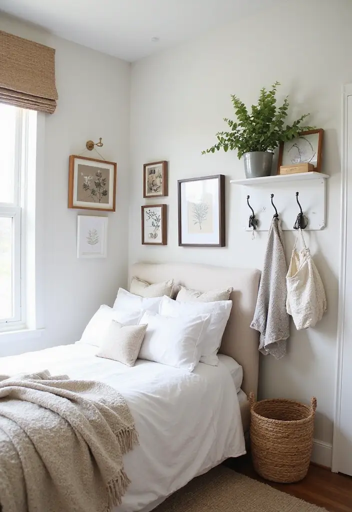 28 Bedroom 4x4 Interior Design Ideas That Feel Cozy and Functional - 10. Functional Décor