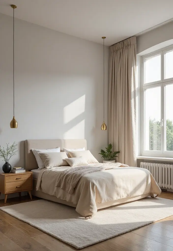 28 Bedroom 4x4 Interior Design Ideas That Feel Cozy and Functional - 11. Embrace Minimalism