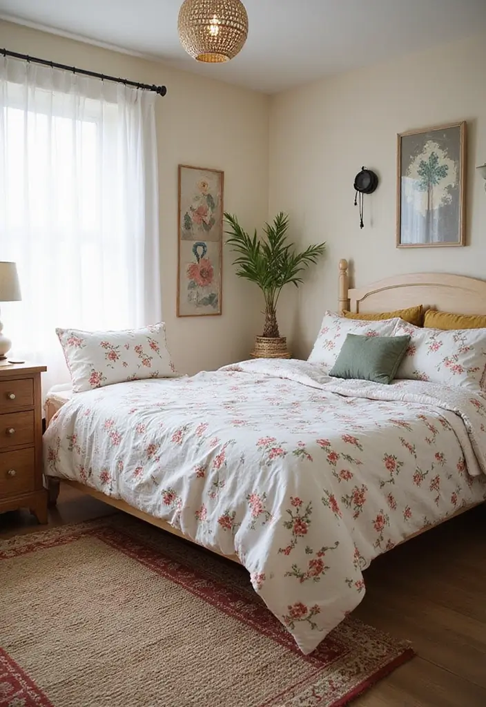 28 Bedroom 4x4 Interior Design Ideas That Feel Cozy and Functional - 20. Play with Patterns