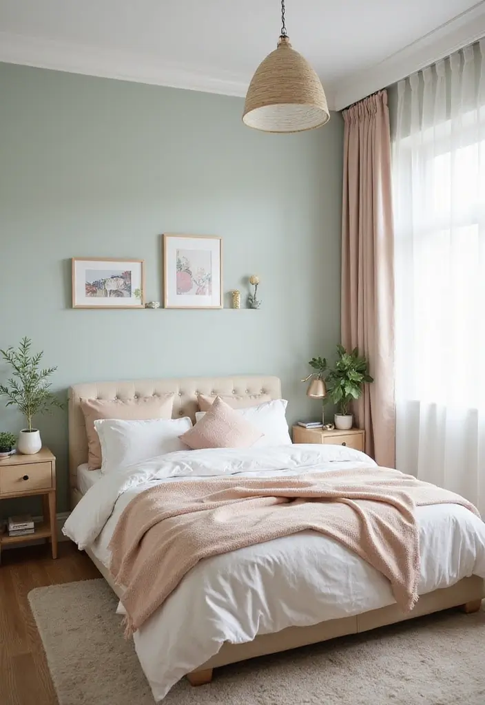 28 Bedroom 4x4 Interior Design Ideas That Feel Cozy and Functional - 4. Light and Bright Color Schemes