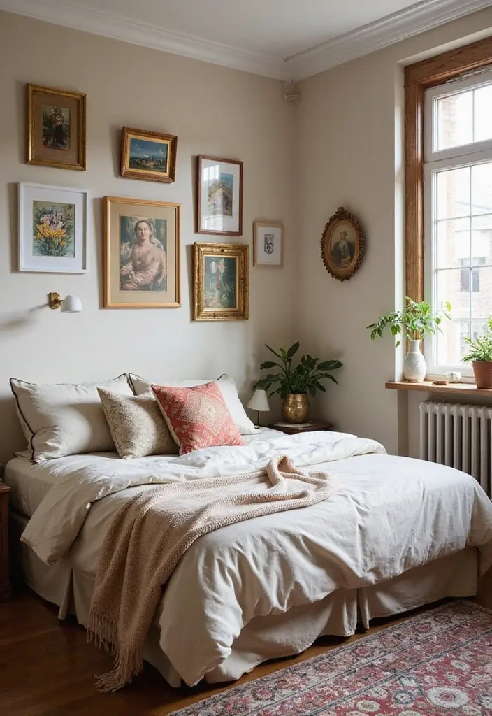 28 Bedroom 4x4 Interior Design Ideas That Feel Cozy and Functional - 8. Personal Touch with Art