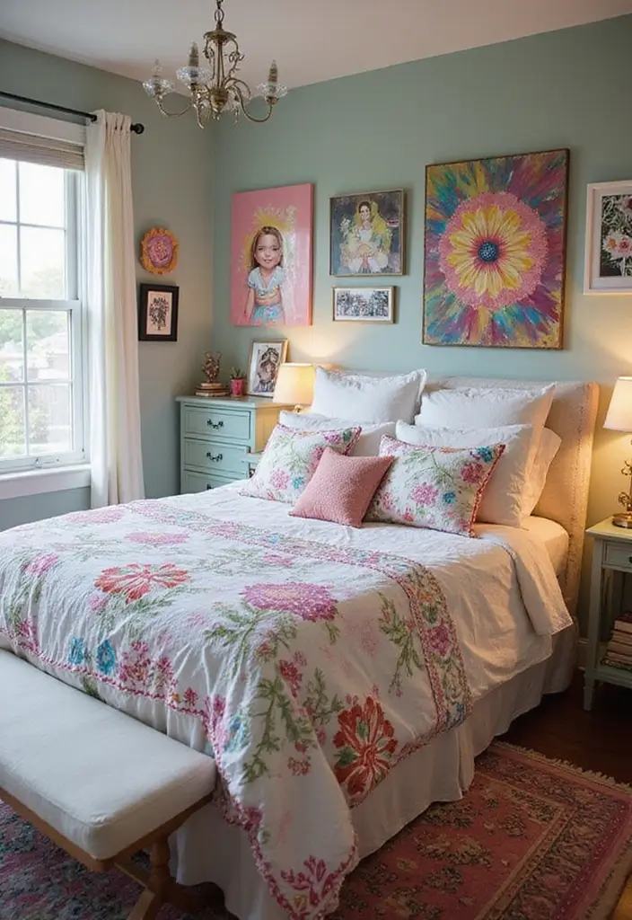 28 Bedroom Decor for Teens That's Trendy - 11. Personalized Art