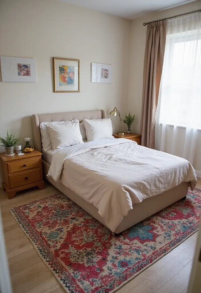 28 Bedroom Decor for Teens That's Trendy - 13. Funky Rugs