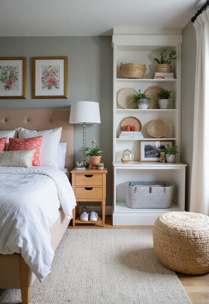 28 Bedroom Decor for Teens That's Trendy - 16. Creative Storage Solutions