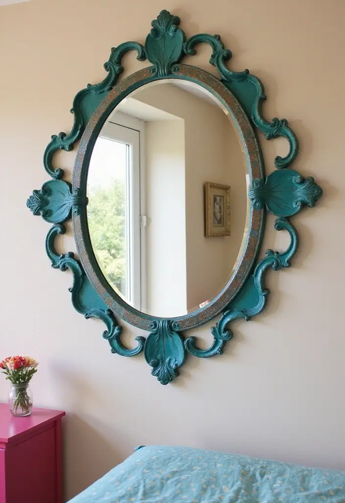 28 Bedroom Decor for Teens That's Trendy - 18. Whimsical Mirrors