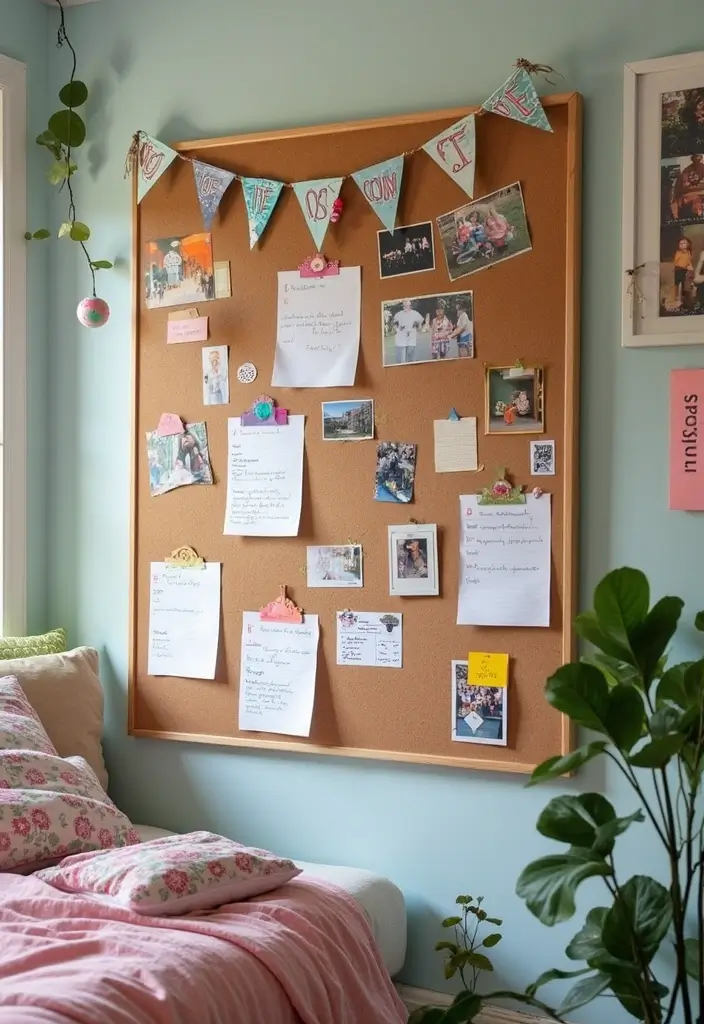 28 Bedroom Decor for Teens That's Trendy - 26. Fun Bulletin Boards