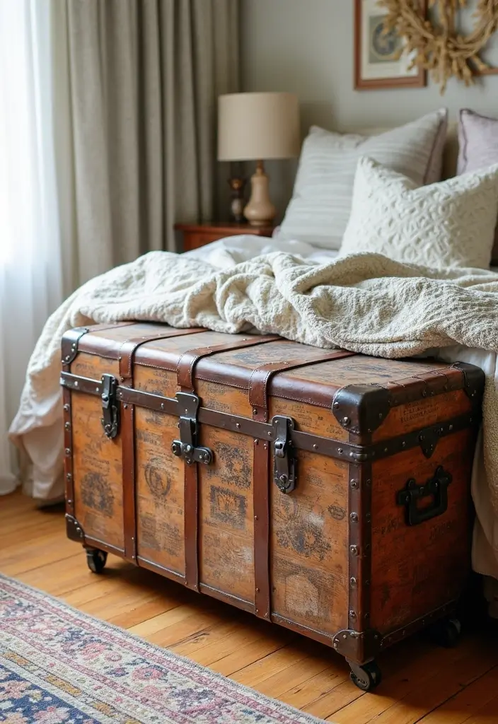 28 Bedroom Decor for Teens That's Trendy - 27. Stylish Trunks