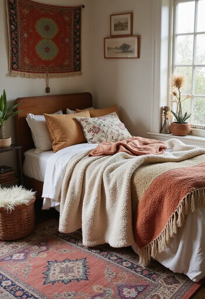 28 Bedroom Decor for Teens That's Trendy - 3. Layered Textiles