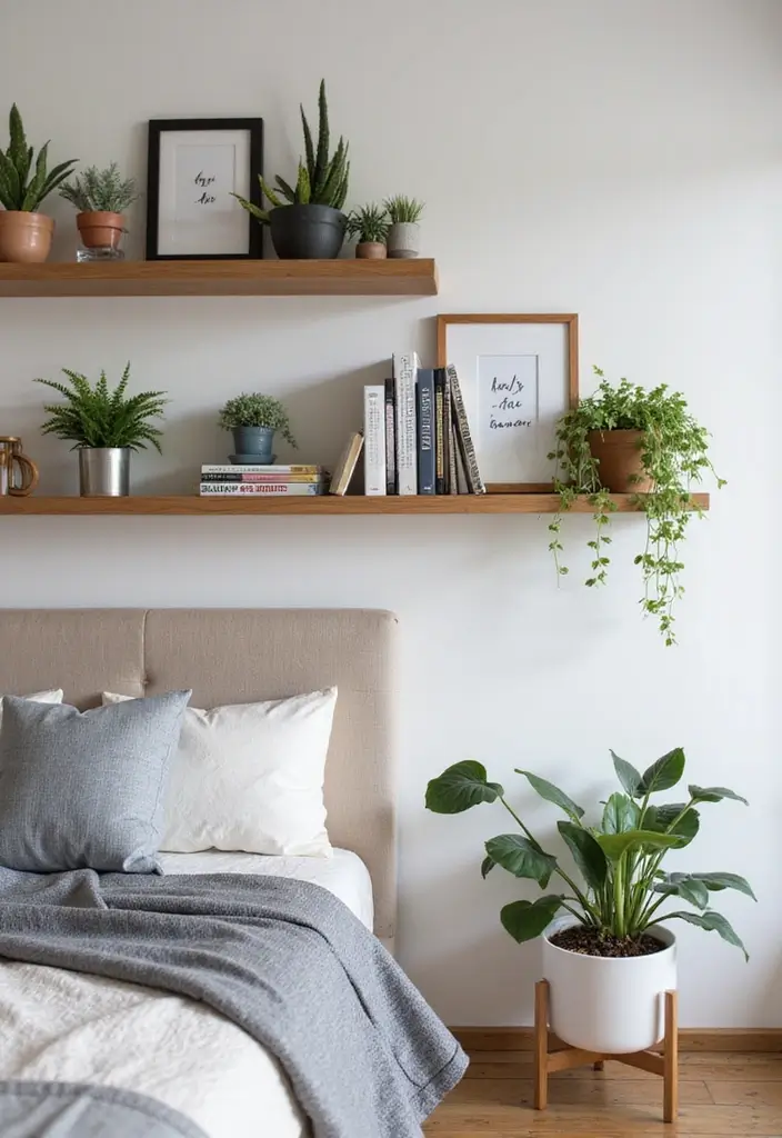 28 Bedroom Decor for Teens That's Trendy - 7. Floating Shelves