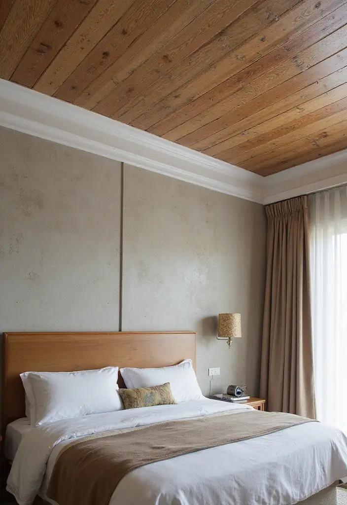 28 Bedroom Pop Design Ceiling Ideas That Look Modern and Artistic - 5. Textured Finishes