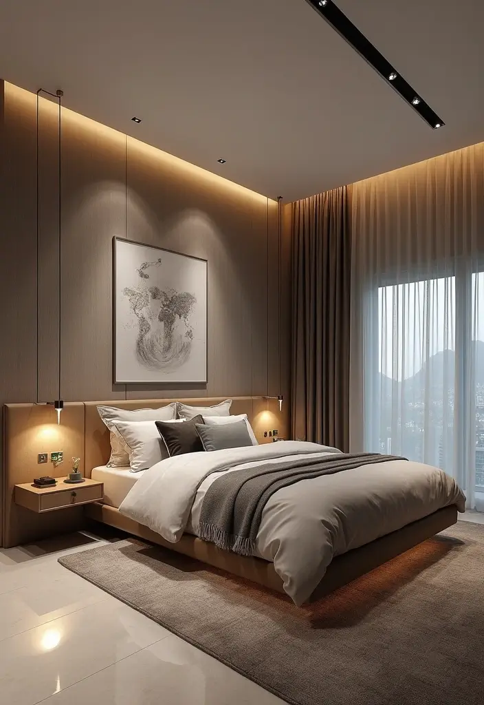 28 Bedroom Pop Design Ceiling Ideas That Look Modern and Artistic - 9. Floating Ceilings