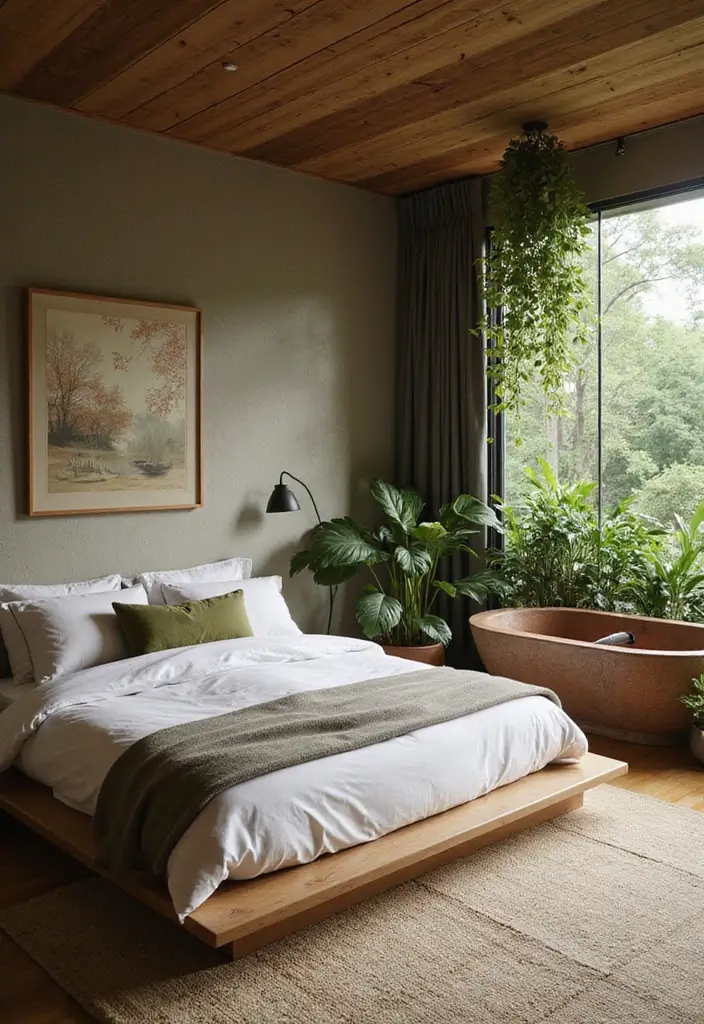 28 Bedroom With Attached Bathroom Layouts That Are Functional and Stylish - 15. Zen Sanctuary