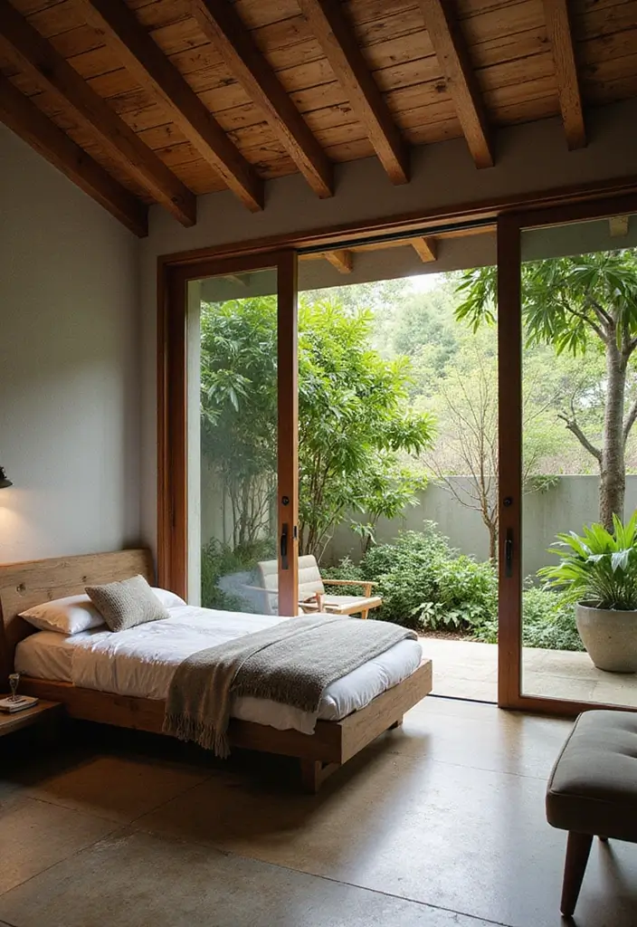 28 Bedroom With Attached Bathroom Layouts That Are Functional and Stylish - 22. Open-Air Oasis