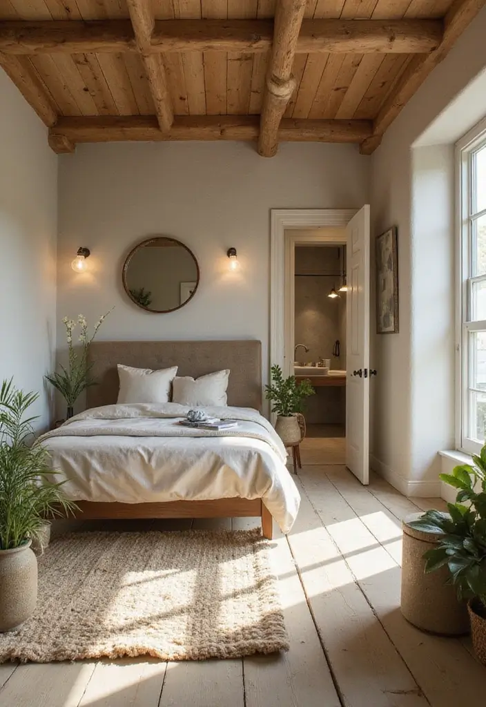 28 Bedroom With Attached Bathroom Layouts That Are Functional and Stylish - 24. Planet-Friendly Sanctuary