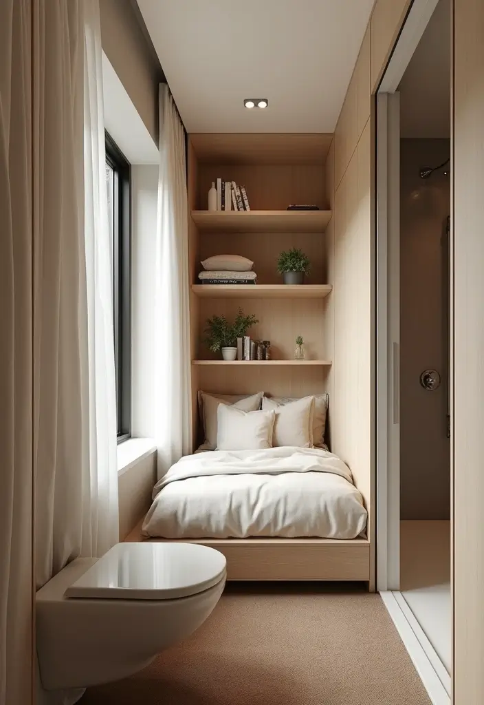 28 Bedroom With Attached Bathroom Layouts That Are Functional and Stylish - 3. Cozy Corner Nook