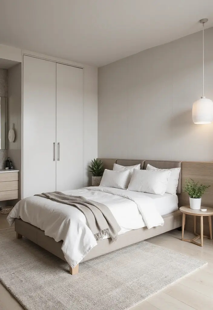 28 Bedroom With Attached Bathroom Layouts That Are Functional and Stylish - 5. Modern Minimalism