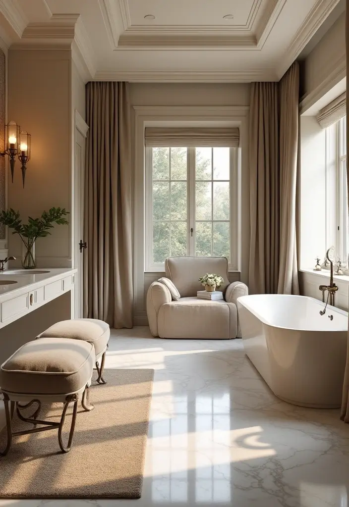 28 Bedroom With Attached Bathroom Layouts That Are Functional and Stylish - 9. Luxurious Suite