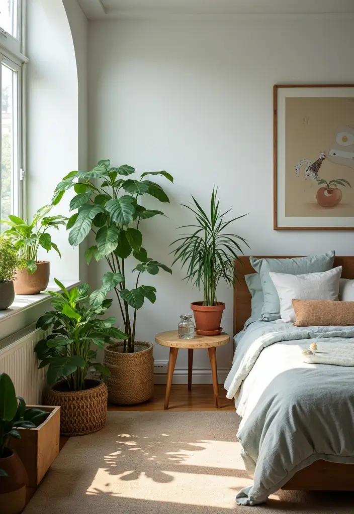 28 Bedroom and Study Room Design Ideas That Are Smart and Functional - 15. Plants for a Breath of Fresh Air