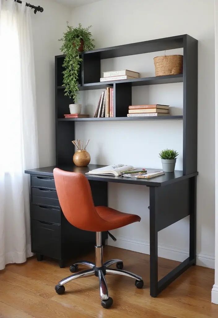 28 Bedroom and Study Room Design Ideas That Are Smart and Functional - 20. Compact Study Stations