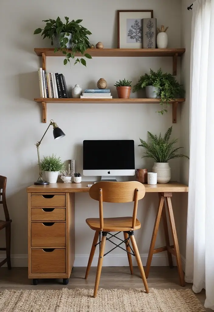 28 Bedroom and Study Room Design Ideas That Are Smart and Functional - 3. Desk Nooks in Unused Corners