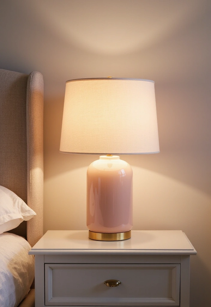 28 Blush Pink and Gold Bedroom Ideas That Look Chic and Feminine - 25. Blush Pink Table Lamps
