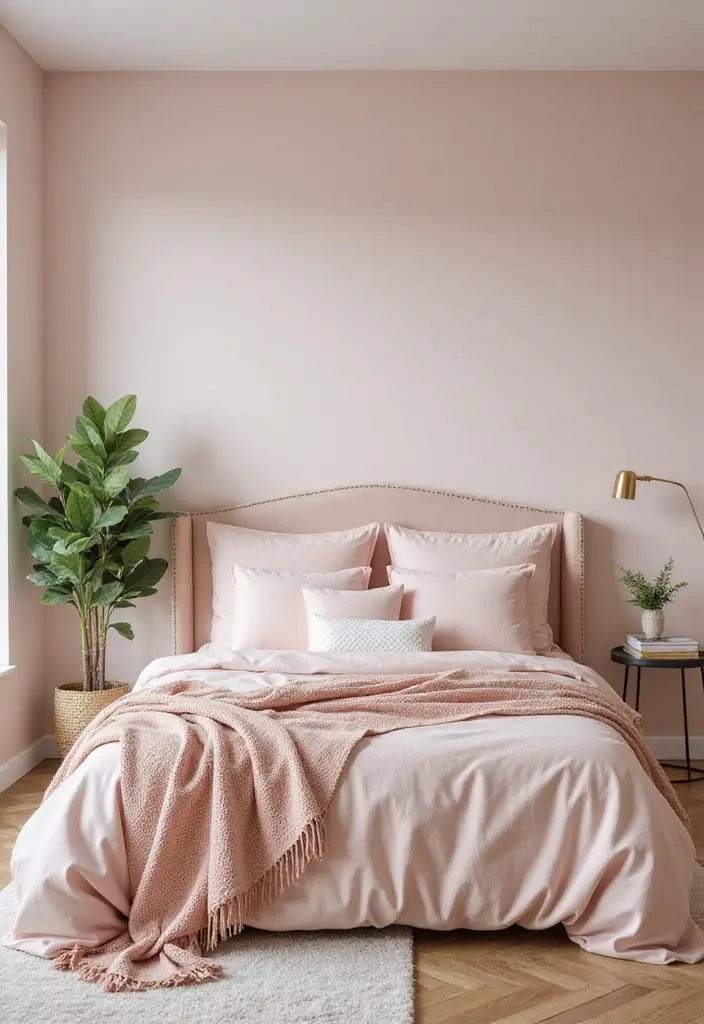 28 Blush Pink and Gold Bedroom Ideas That Look Chic and Feminine - 27. Gold Accent Decor