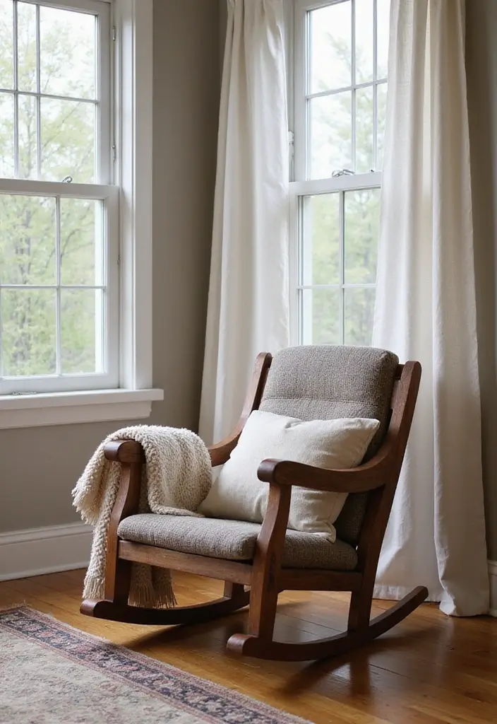 28 Chair Design for Bedroom Ideas That Add Comfort and Style - 1. Reclaimed Wood Rocking Chair