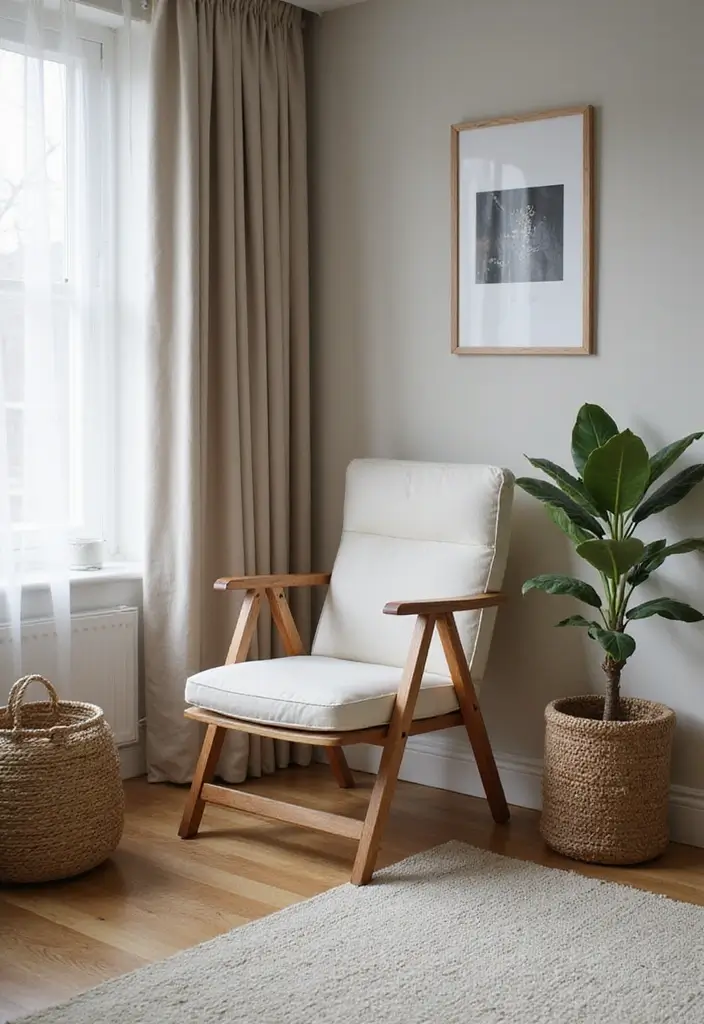 28 Chair Design for Bedroom Ideas That Add Comfort and Style - 12. Modern Folding Chair