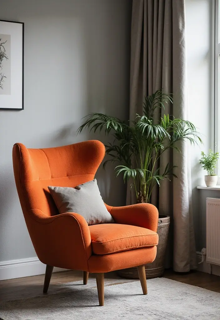 28 Chair Design for Bedroom Ideas That Add Comfort and Style - 16. Two-Tone Accent Chair