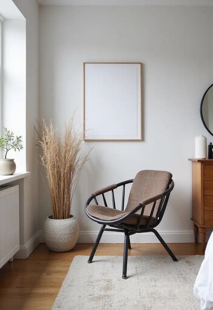 28 Chair Design for Bedroom Ideas That Add Comfort and Style - 27. Industrial Style Chair