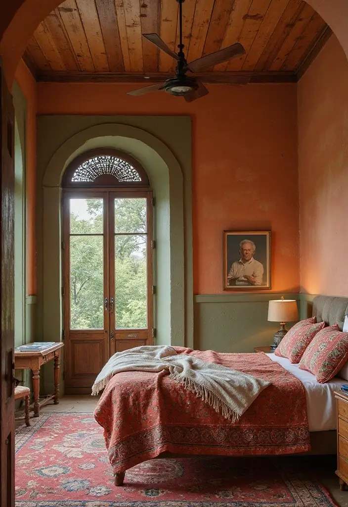 28 Interior Design Bedroom Indian Style That Feels Warm and Cultural - 1. Earthy Color Palettes