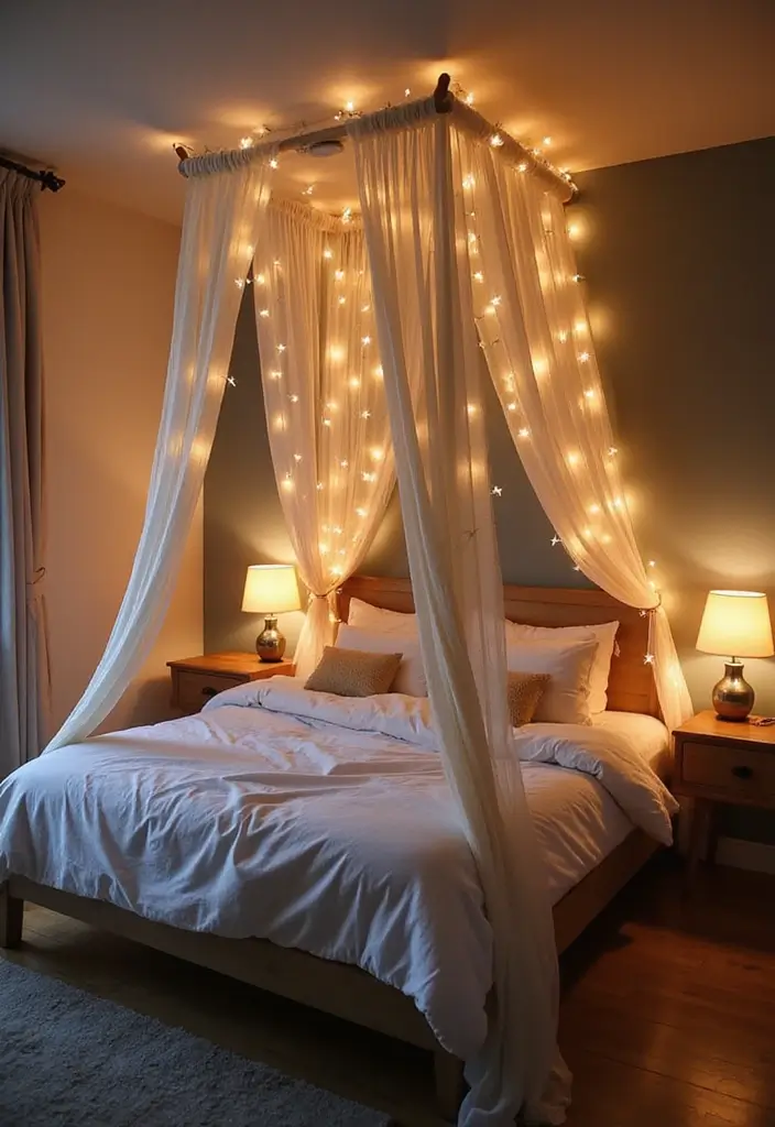 28 Interior Design Bedroom Indian Style That Feels Warm and Cultural - 19. Cozy Canopy