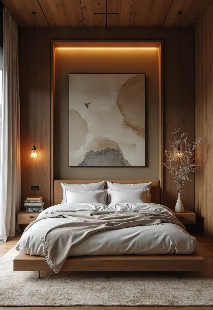 28 Interior Design Bedroom Indian Style That Feels Warm and Cultural - 24. Mixed Materials