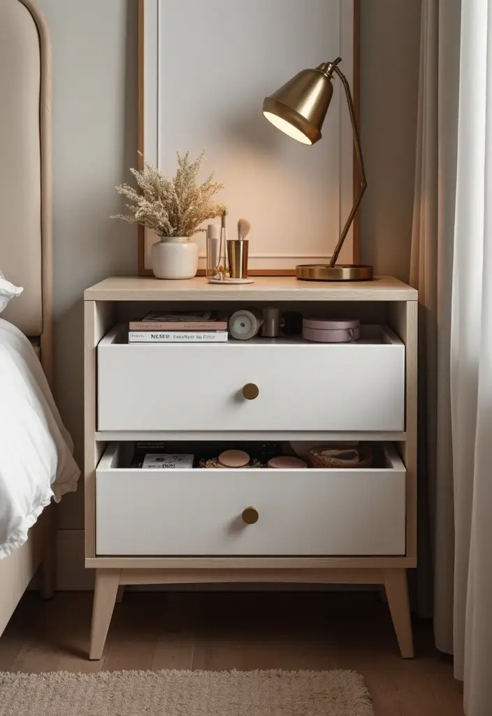 28 Makeup Corner in Bedroom Small Spaces Ideas That Feel Chic and Compact - 18. Hidden Makeup Storage in Furniture
