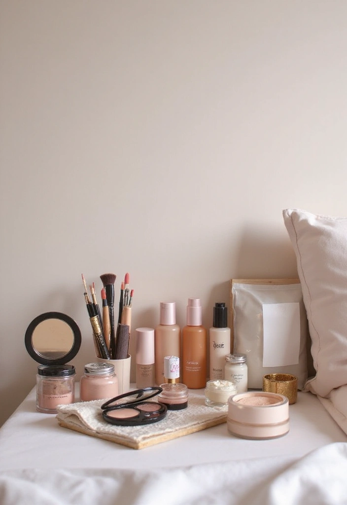 28 Makeup Corner in Bedroom Small Spaces Ideas That Feel Chic and Compact - 28. Minimalist Color Palette